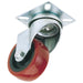 Polyurethane Wheeled Swivel Plate Fixing Castor, 50mm Diameter, S.W.L. 50kg Draper - Town Tools
