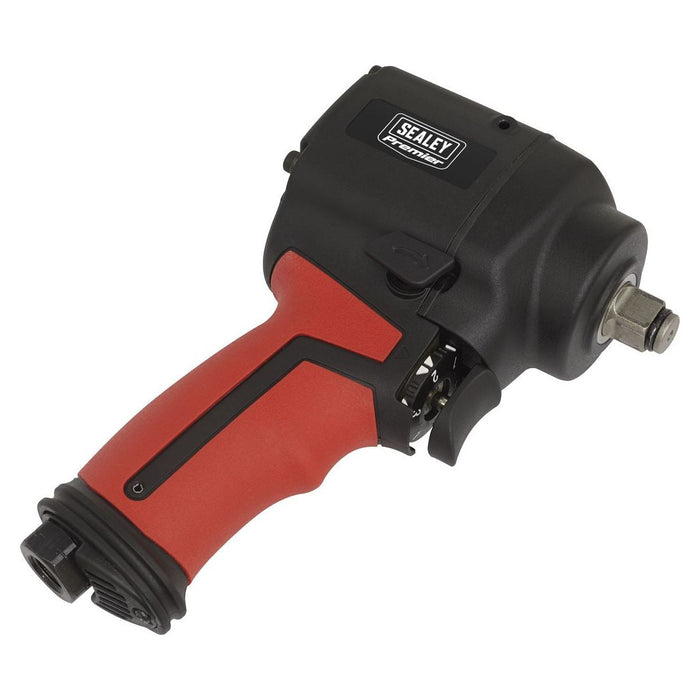 Sealey Air Impact Wrench 1/2"Sq Drive Stubby Twin Hammer SA6002S Sealey - Town Tools 