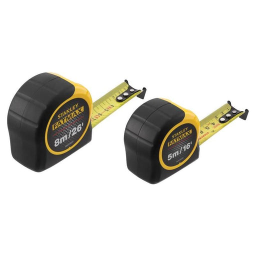 Stanley® Hand Tools FatMax® Classic Tape Twin Pack 5m/16ft + 8m/26ft (Width 32mm) STANLEY® Hand Tools - Town Tools