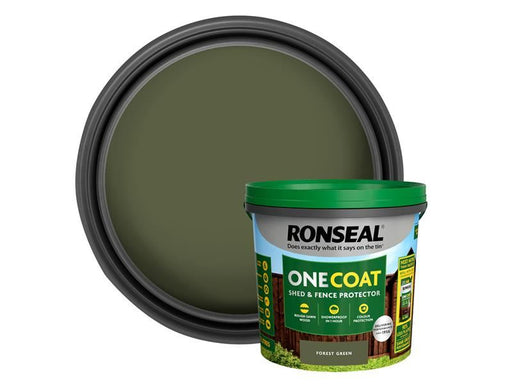 Ronseal One Coat Shed & Fence Protection Forest Green 5 litre Ronseal - Town Tools