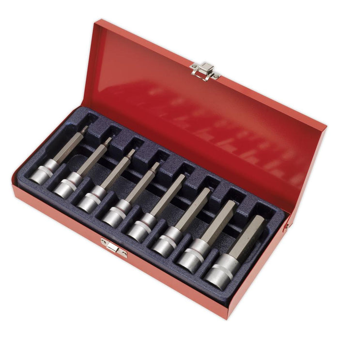 Sealey Hex Socket Bit Set 8pc 1/2"Sq Drive Metric AK9310 Sealey - Town Tools 