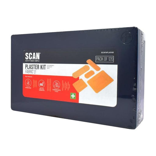 Scan Assorted Hypoallergenic Fabric Plasters 120 Scan - Town Tools