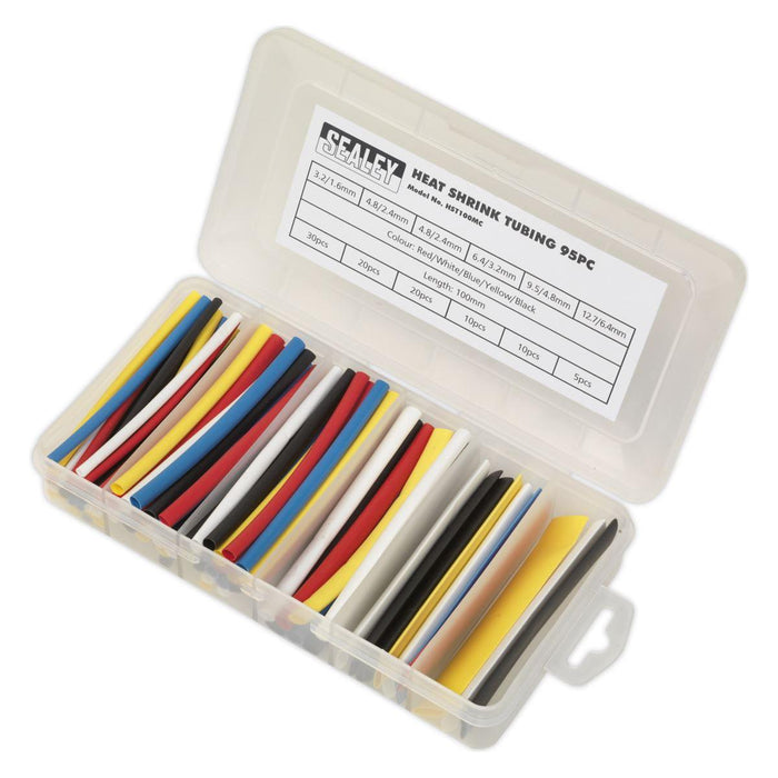 Sealey Heat Shrink Tubing Assortment 95pc 100mm Mixed Colours HST100MC Sealey - Town Tools 