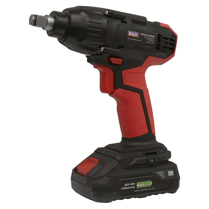 Sealey Impact Wrench 20V SV20 Series 1/2"Sq Drive 230Nm Body Only CP20VIW Sealey - Town Tools 