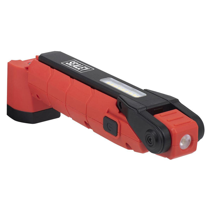 Sealey Rechargeable 360 Inspection Light 10W & 2 x 4W SMD LED - Red LED3605R Sealey - Town Tools 