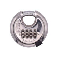 Scan Stainless Steel Disk Type Combination Padlock 70mm