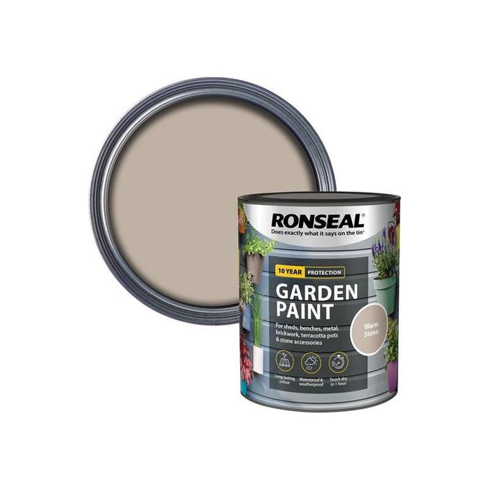 Ronseal Garden Paint Warm Stone 750ml Ronseal - Town Tools