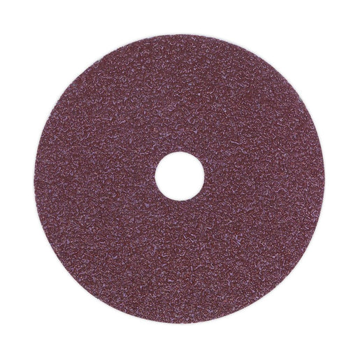 Sealey Sanding Disc Fibre Backed �100mm 24Grit Pack of 25 FBD10024 Sealey - Town Tools