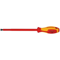 Draper Knipex 98 20 10 VDE Insulated  Slotted Screwdriver, 10.0 x 200mm