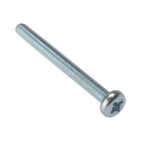 Forgefix Machine Screw Pozi Compatible Pan Head ZP M5 x 50mm Bag 25