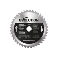 Evolution Fine Wood Mitre/Table Saw Blade 185 x 20mm x 40T