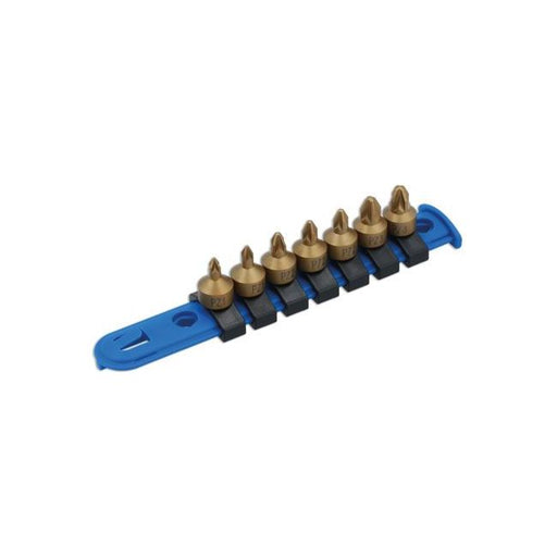 Laser Low Profile Pozi Drive Socket Bit Set 1/4"D 7pc 8665 Laser - Town Tools 