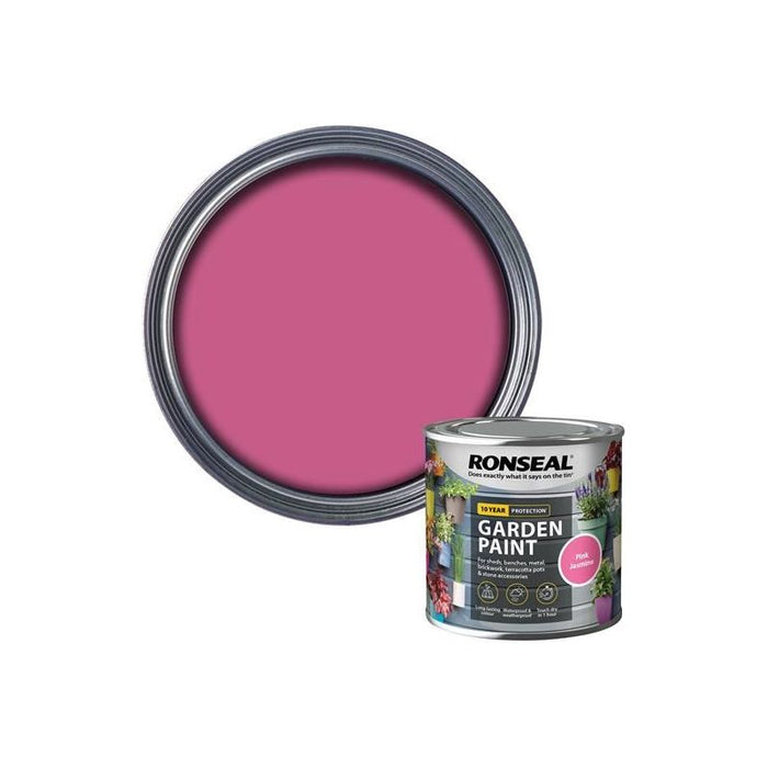 Ronseal Garden Paint Pink Jasmine 250ml Ronseal - Town Tools