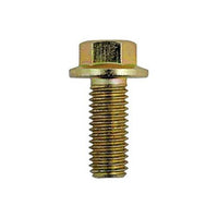 Connect Flanged Bolt M6 x 1.0 x 40mm Zinc Yellow 100pc 31373