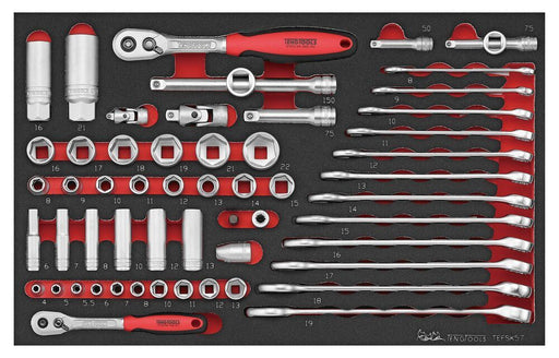 Teng Tools Spanner & Socket Set FOAM3 57 Pieces Teng Tools - Town Tools 