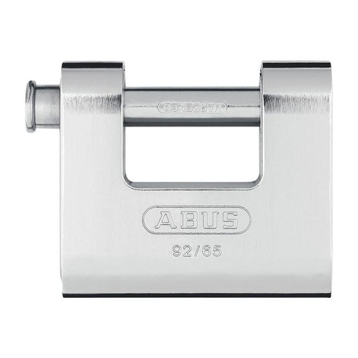 Abus Mechanical 92/65mm Monoblock Brass Body Shutter Padlock Keyed Alike KA8511 ABUS Mechanical - Town Tools