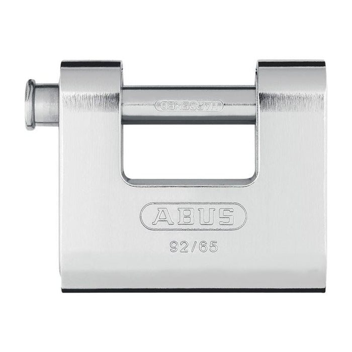 Abus Mechanical 92/65mm Monoblock Brass Body Shutter Padlock Keyed Alike KA8511 ABUS Mechanical - Town Tools