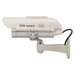 Silverline Solar-Powered Dummy CCTV Camera with LED Solar-Powered Silverline - Town Tools 