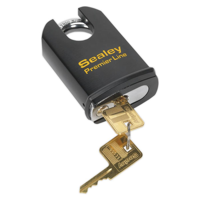 Sealey Steel Body Padlock Shrouded Shackle 61mm PL503S Sealey - Town Tools 