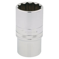 Draper HI-TORQ 12 Point Deep Socket, 1/2" Sq. Dr., 32mm 33865