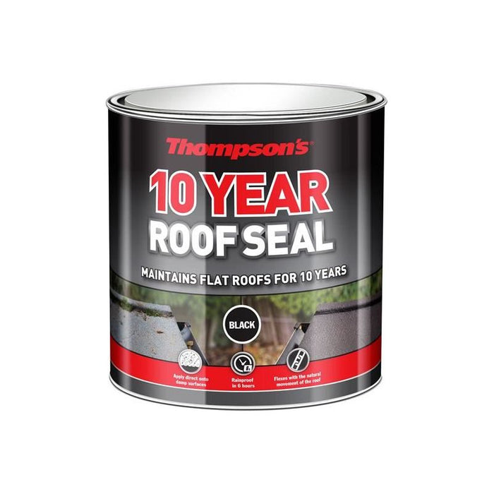 Ronseal Thompson's 10 Year Roof Seal Black 4 litre Ronseal - Town Tools