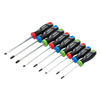 Draper Pound Thru Soft Grip Screwdriver Set (9 Piece)