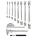 Bunker Knee Wrench, Measuring and Pick-up Set in EVA Foam Inlay (10 Piece)