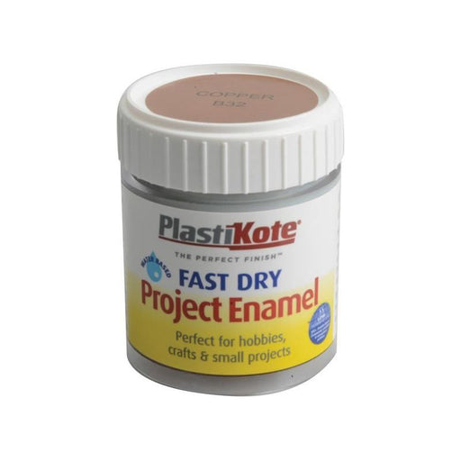Plastikote Fast Dry Enamel Paint B32 Bottle Copper 59ml PlastiKote - Town Tools