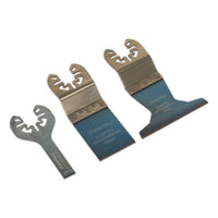 Sealey Multi-Tool Universal Cutting Blade Set 3pc SMTC3