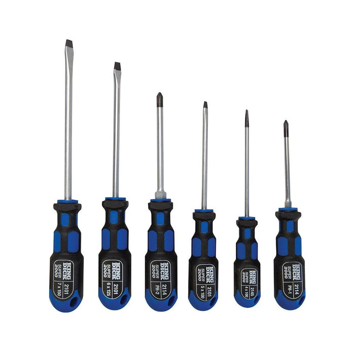 King Dick Screwdriver Set 6pce Slotted / Phillips King Dick - Town Tools 