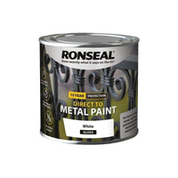 Ronseal Direct to Metal Paint White Gloss 250ml