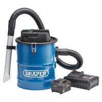 Draper D20 20V Ash Vacuum Cleaner, 1 x 3.0Ah Battery, 1 x Fast Charger 95170