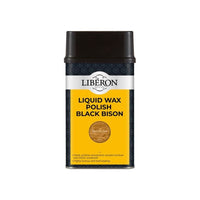Liberon Liquid Wax Polish Black Bison Medium Oak 500ml