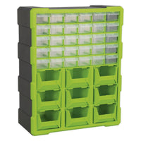 Sealey Cabinet Box 39 Drawer Hi-Vis Green/Black APDC39HV