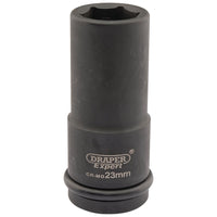 Draper Expert HI-TORQ 6 Point Deep Impact Socket, 3/4" Sq. Dr., 23mm