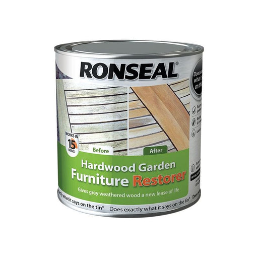 Ronseal Hardwood Garden Furniture Restorer 1 litre Ronseal - Town Tools