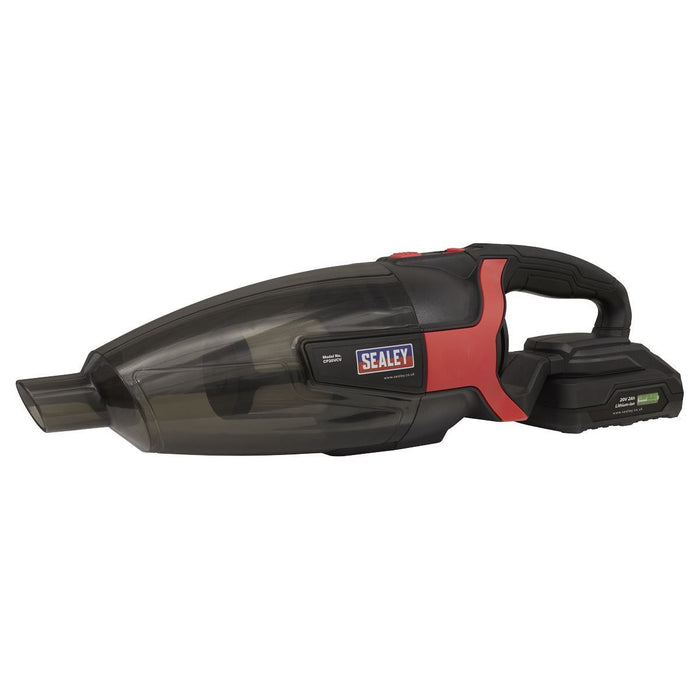 Sealey Cordless Handheld Vacuum Cleaner 650ml 20V SV20 Series Body Only Sealey - Town Tools 