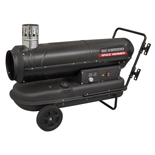 Sealey Space Warmer Indirect Kerosene/Diesel Heater 102,000Btu/hr with Wheels Sealey - Town Tools 