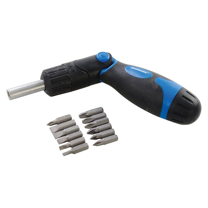 Silverline Multi-Bit Ratchet Screwdriver 3-Way Silverline - Town Tools 