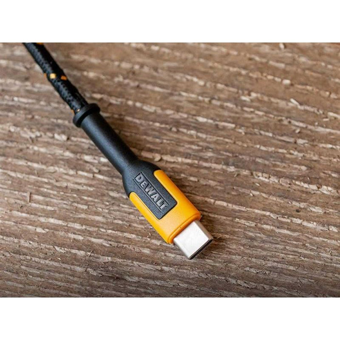 Dewalt Telecoms USB A to USB C Reinforced Charging Cable 3m (10ft) DEWALT Telecoms - Town Tools