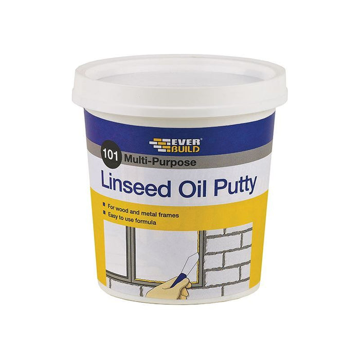 Everbuild Sika 101 Multi-Purpose Linseed Oil Putty Natural 500g Everbuild Sika - Town Tools
