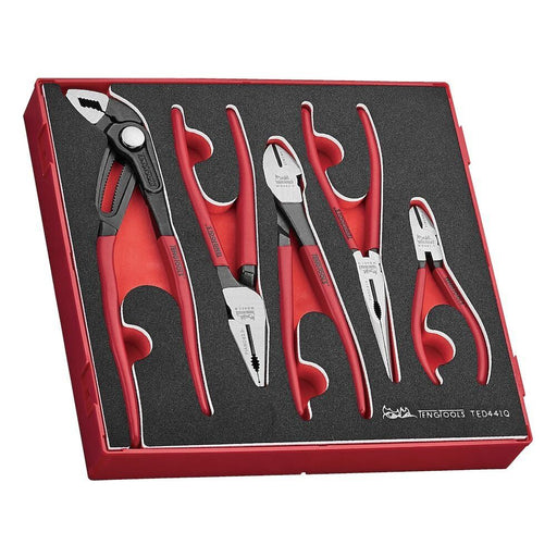 Teng Tools Plier Set Vinyl Grip Q FOAM2 5 Pieces Teng Tools - Town Tools 