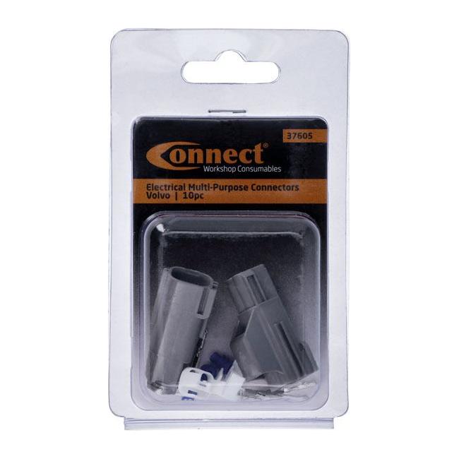 Connect Volvo Electrical Multipurpose 2 Pin male Connector 10pc 37605 Tool Connection - Town Tools 