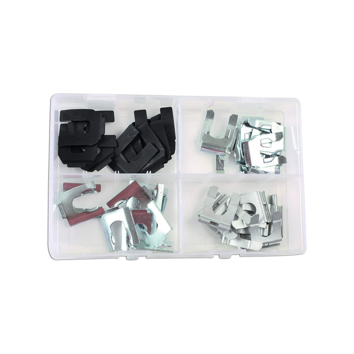 Connect Assorted Brake Hose Clips 35 - 40mm 40pc 34155 Tool Connection - Town Tools 