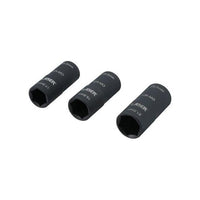 Laser Double Ended Damaged Wheel Nut Socket Set 3pc 8214