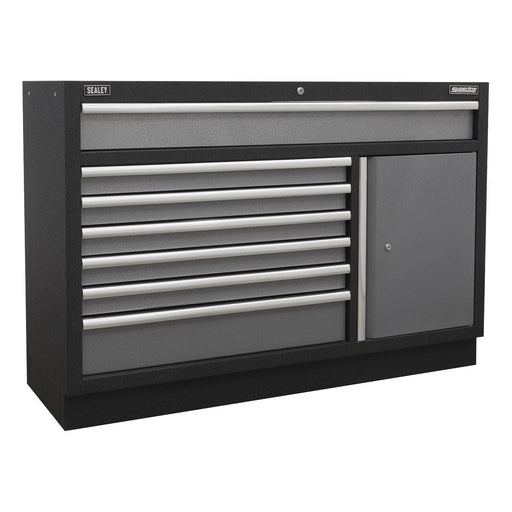 Sealey Modular 7 Drawer Floor Cabinet 1360mm APMS64 Sealey - Town Tools 