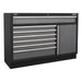 Sealey Modular 7 Drawer Floor Cabinet 1360mm APMS64 Sealey - Town Tools 