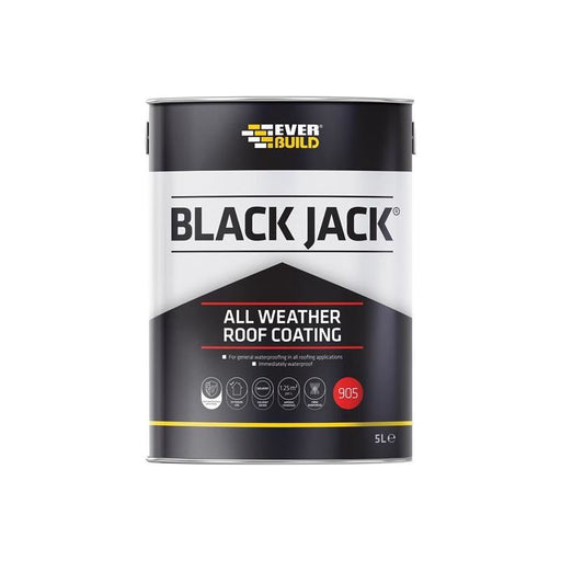 Everbuild Sika Black Jack® 905 All Weather Roof Coating 5 litre Everbuild Sika - Town Tools
