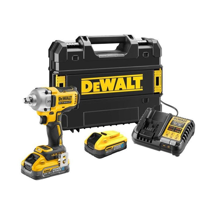 Dewalt Power Tools DCF891H2T XR BL 1/2in HR Anvil Impact Wrench 18V 2 x 5.0Ah POWERSTACK™ Li-ion DeWALT Power Tools - Town Tools