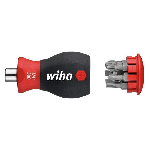Wiha Magnetic SoftFinish® Stubby Screwdriver with Bit Magazine (SL, PH) Wiha - Town Tools